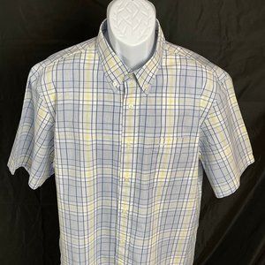 Men's Dockers Multi-Plaid LG Short Sleeve Button-down Shirt